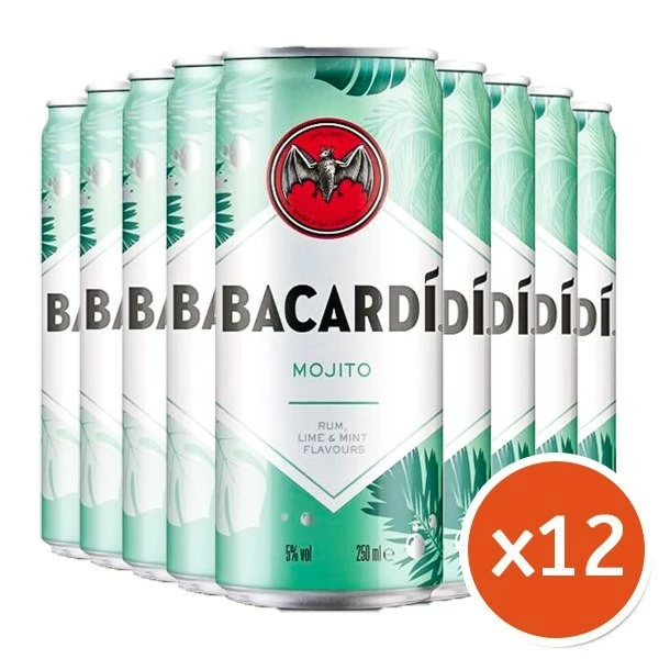 Bacardi Mojito Envase Lata Unidades 12_uds Volumen 25cl 4 Bacardi Mojito Envase Lata Unidades 12_uds Volumen 25cl - Imagen 2